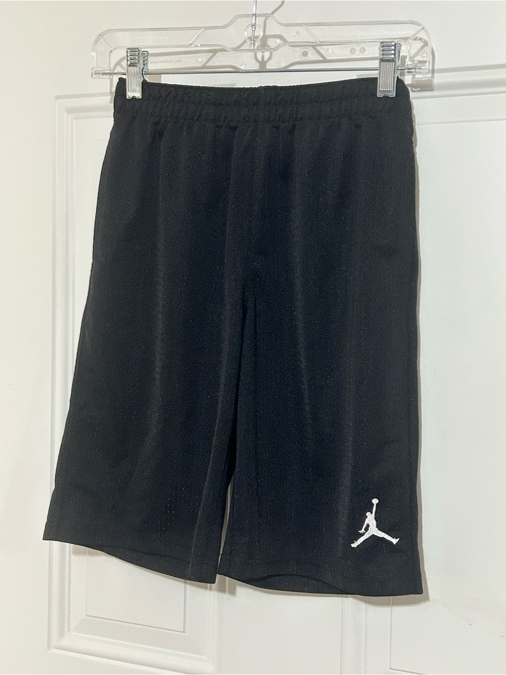 Jordan Black Athletic Shorts with White Jumpman